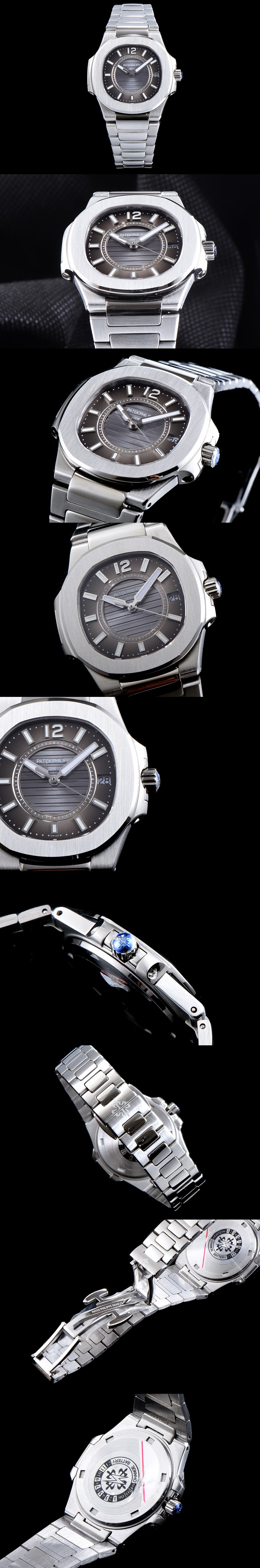 파텍필립 여성용 노틸러스-18 쿼츠 70111G-010